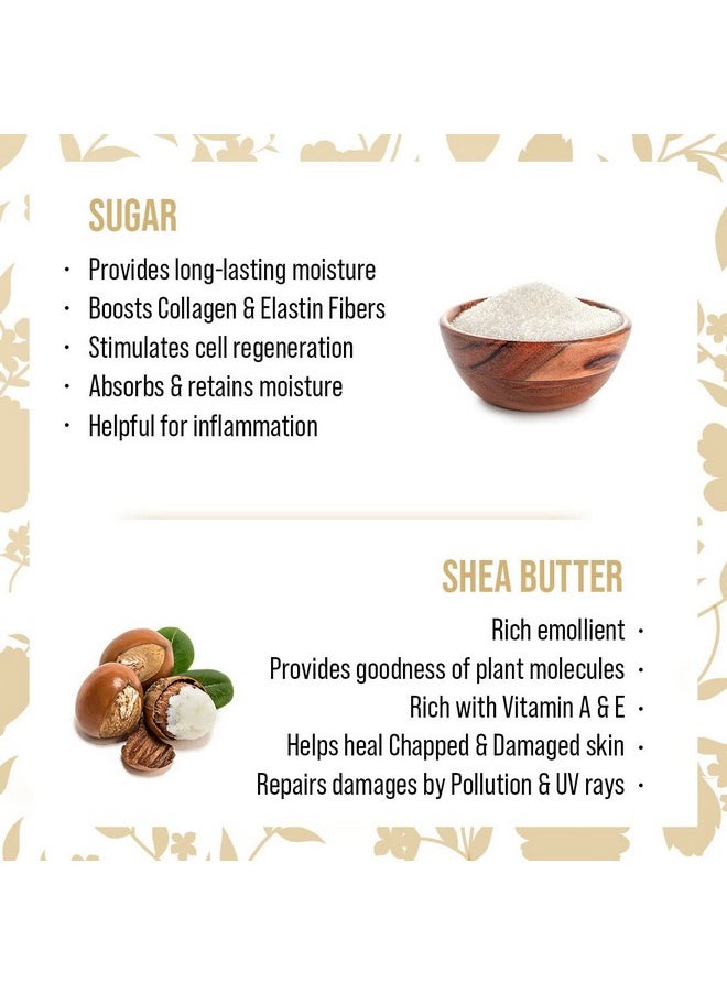 Keya Seth Aromatherapy Keya Seth Aromatherapy Lip Sugar Scrub with Shea Butter, Rose oil & Honey Gentle Exfoliation & Restore Natural colour for Men & Women 11ml  - Image 3