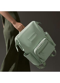 Babycare Babycare - Diaper Bag, Small, Light Green, Compact Design, Built-in Changing Pad, Waterproof Pocket, Hooks for Essentials, BPA-Free, Non-Toxic, Lightweight, Durable Material, Easy to Clean, Multiple Compartments, Travel-Friendly, Stylish and Functional, Ideal for Daily Baby Care  - Image 4