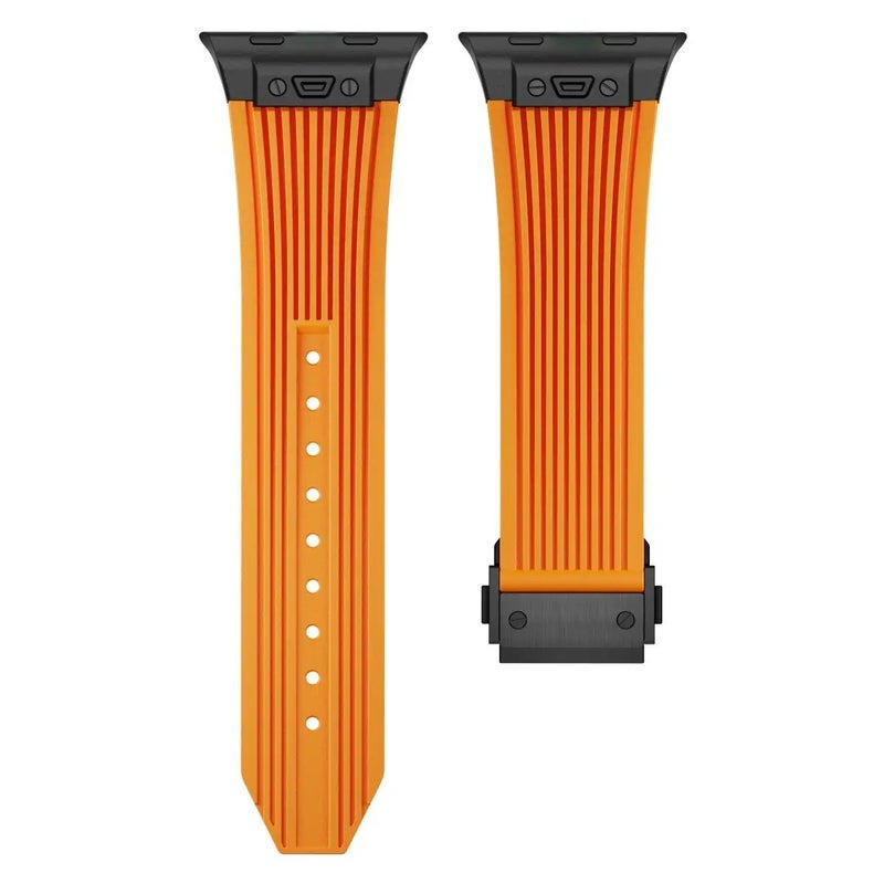 Bluejw Silicone Watch Band Compatible with iWatch 6 5 4, Soft Rubber Sport Strap with Stainless Steel Connector, Replacement Wristband for Apple Watch - Image 3