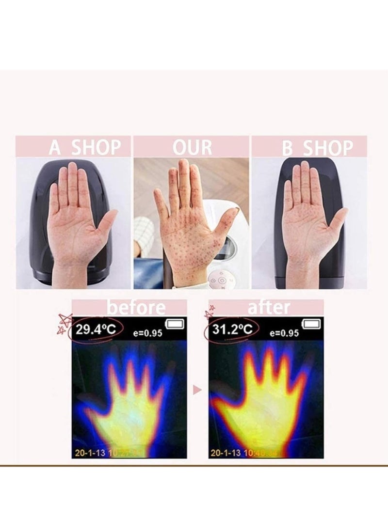 Generic Wireless Electric Hand Massager | Air Compression + Heat Therapy | Relief for Arthritis, Numbness, Carpal Tunnel & Finger Pain Care  - Image 4