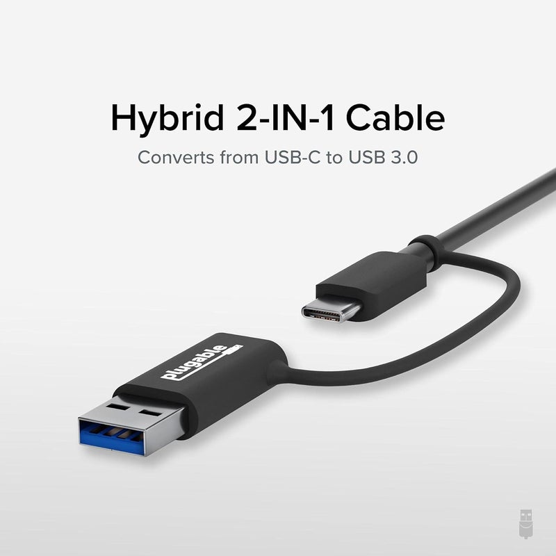 Plugable 2.5G USB-C and USB to Ethernet Adapter – Dual-Connector 2-in-1 USB-C to RJ45 2.5Gbps LAN, Compatible with Thunderbolt 5 & 4, USB4, USB 3.0, Windows, Mac, ChromeOS, iPhone 15 & 16 - Image 4