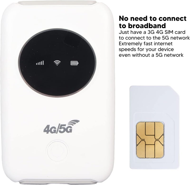 كلاراكو جهاز توجيه محمول لاسلكي 4G LTE USB WiFi مودم 300 ميجابايت في الثانية غير مقفل 5G WiFi SIM فتحة مدمج 3200 مللي أمبير في الساعة جهاز توجيه محمول لاسلكي WiFi - Image 4