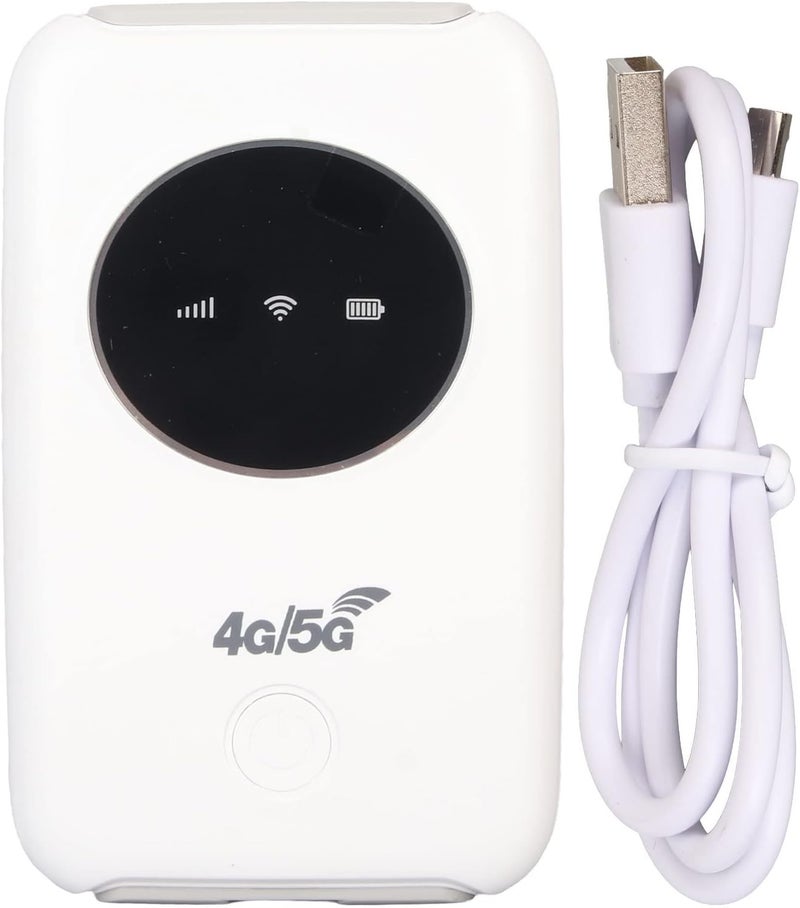 كلاراكو جهاز توجيه محمول لاسلكي 4G LTE USB WiFi مودم 300 ميجابايت في الثانية غير مقفل 5G WiFi SIM فتحة مدمج 3200 مللي أمبير في الساعة جهاز توجيه محمول لاسلكي WiFi - Image 1