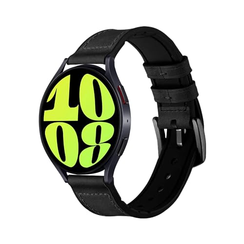 GadgetBite 22mm Vegan Leather Smartwatch Strap with Metal Buckle - Stylish and Durable. Compatibility with Samsung Galaxy Watch 3 45mm/Galaxy Watch 46mm/Gear S3 Classic and All 22MM Watches (Black) - Image 3