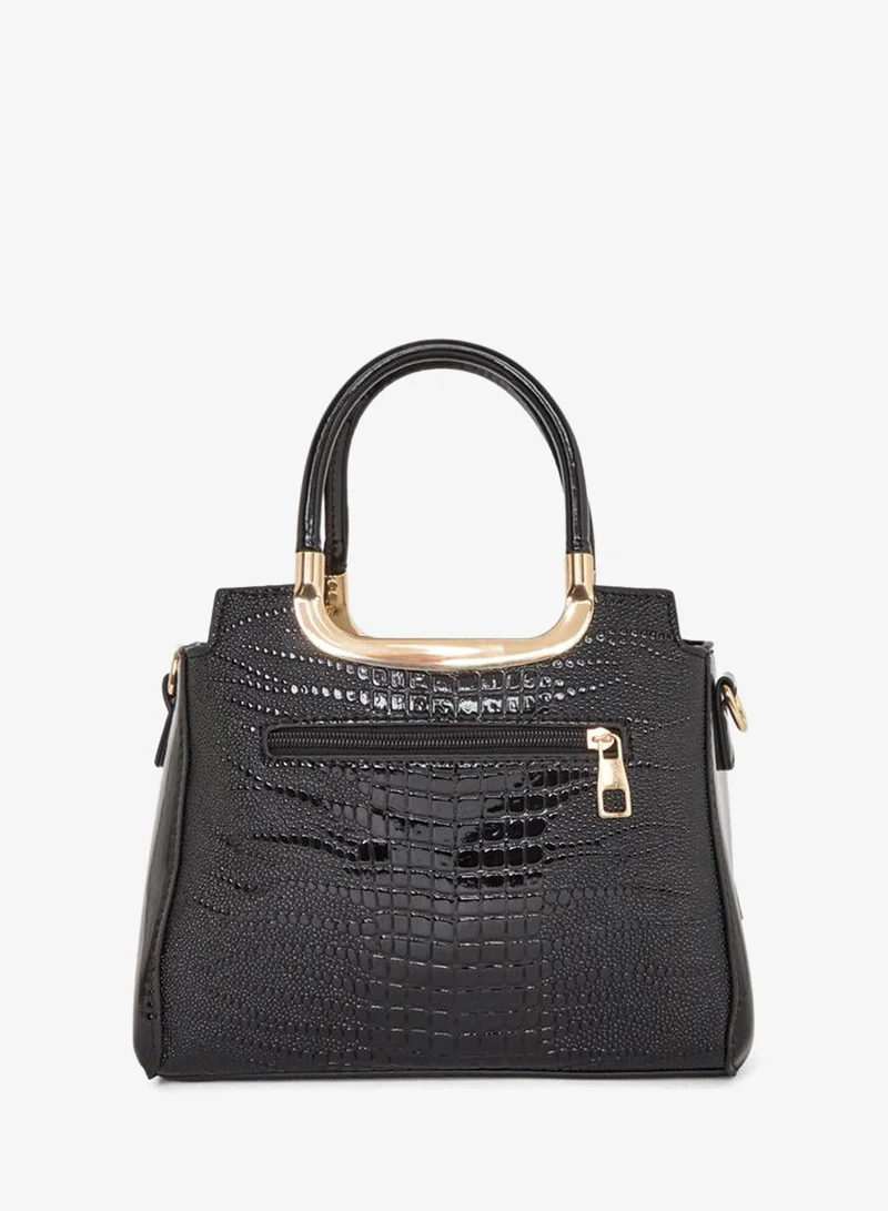 Take Two  Croc Skin Dual Handles Handbag for Women | Best Price UAE
