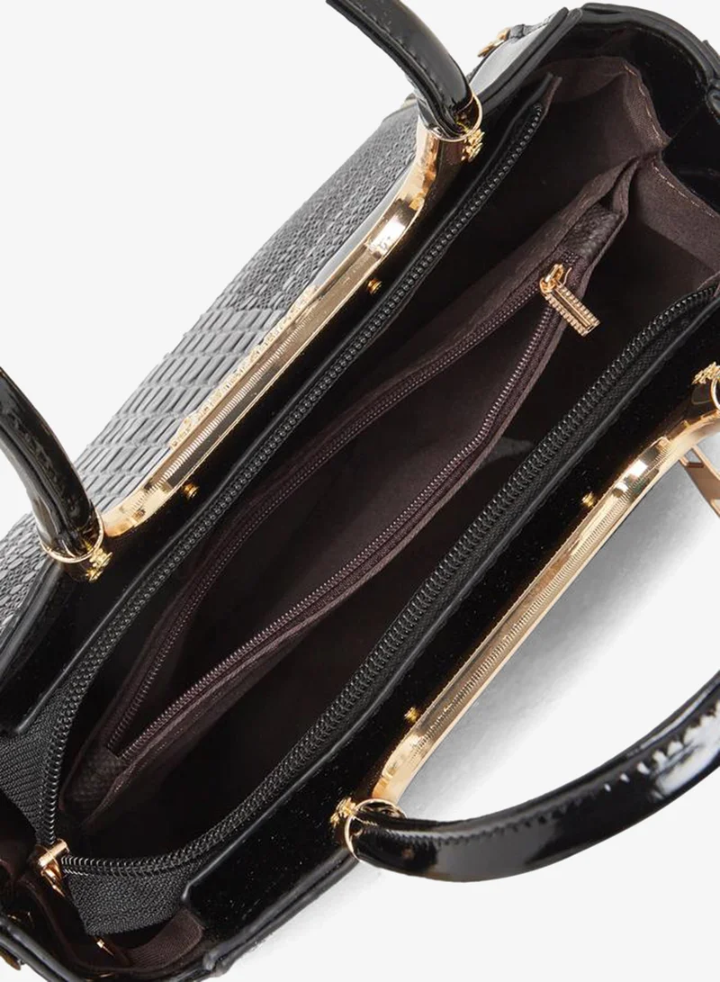 Take Two  Croc Skin Dual Handles Handbag for Women | Best Price UAE