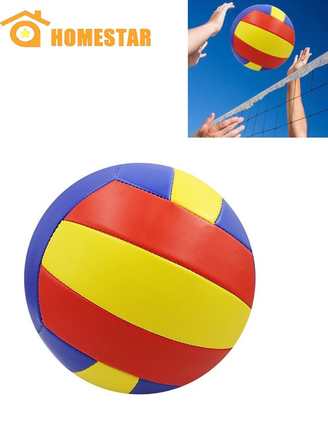HOMESTAR Official Size 5 Volleyball, Soft Touch Grip, Durable Material, Indoor & Outdoor Beach volleyball Training Ball for Kids, Teens & Adults - Image 1