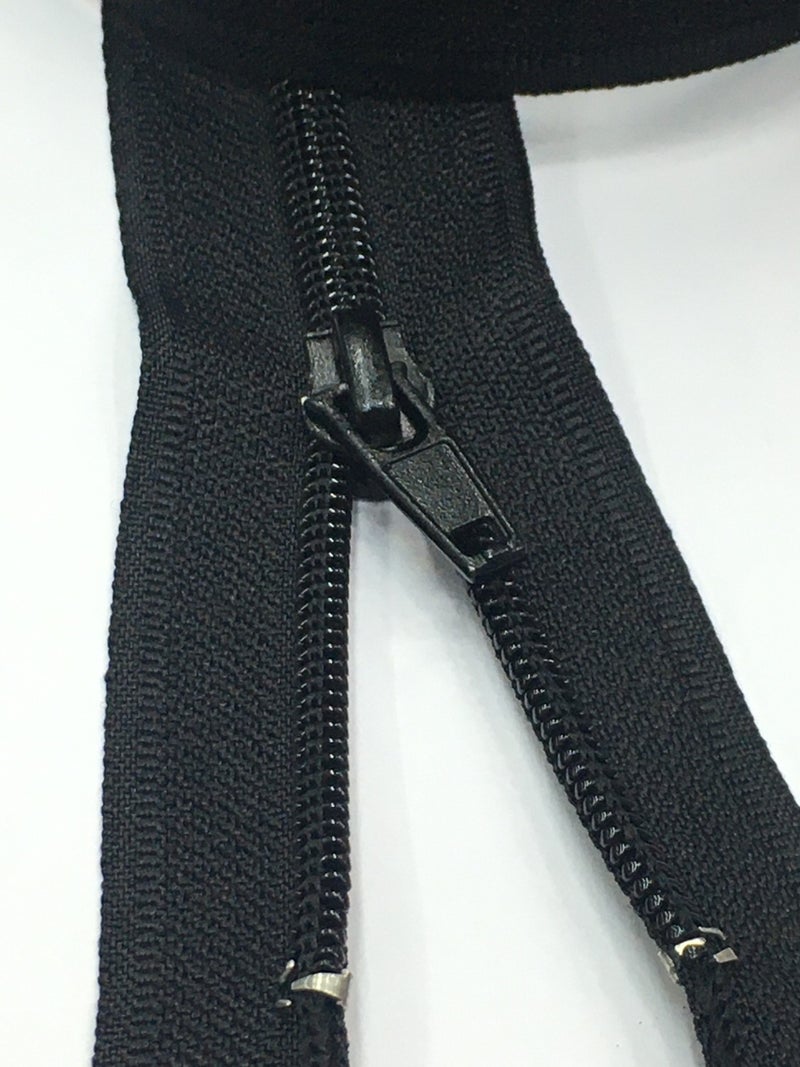 Karan Tuhafiye Karan Haberdashery Abaya Zipper Medium Thickness 150 cm Black  - Image 2