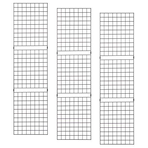 Econoco ECONOCO Portable 2 X 8 Black Grid Panels  Pack of 3