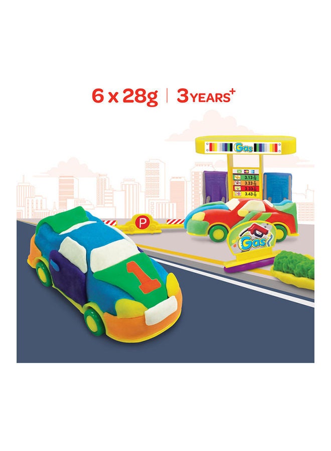 Moon Dough Creation Car Set For 3 Years And Above – 6 X 28 G - Image 3