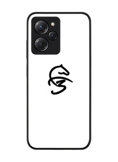 Rugged Black edge case for Poco X5 Pro Slim fit Soft Case Flexible Rubber Edges Anti Drop TPU Gel Thin Cover - Faz3 Icon White