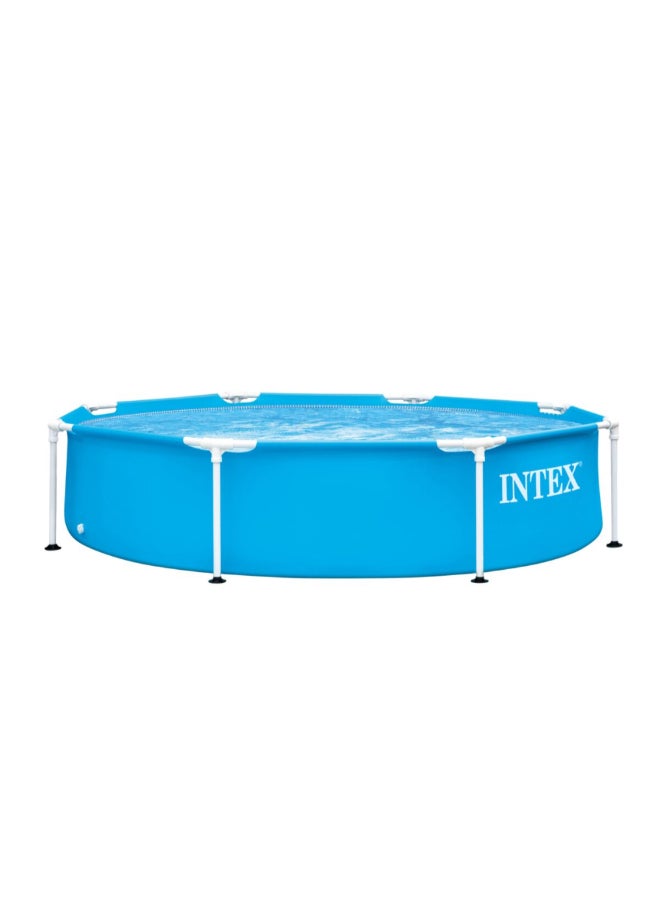 INTEX Above Ground Round Shaped Metal Frame Pool Set Blue 51 x 244 x 244 cm 28205 - Image 1