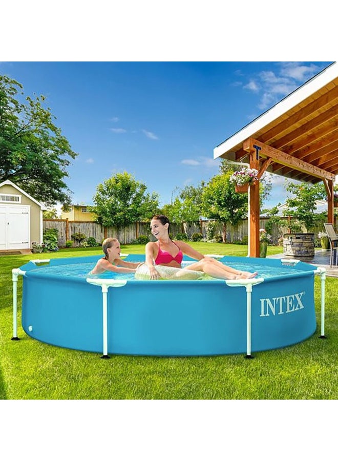 INTEX Above Ground Round Shaped Metal Frame Pool Set Blue 51 x 244 x 244 cm 28205 - Image 3