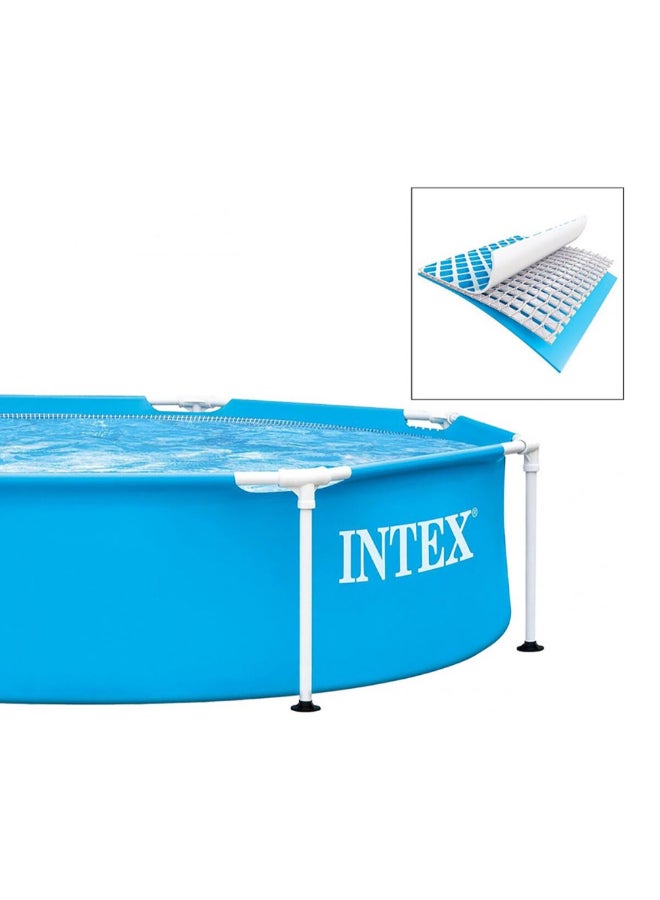 INTEX Above Ground Round Shaped Metal Frame Pool Set Blue 51 x 244 x 244 cm 28205 - Image 5