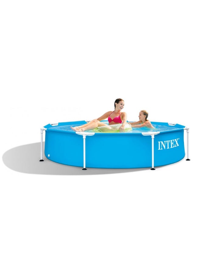 INTEX Above Ground Round Shaped Metal Frame Pool Set Blue 51 x 244 x 244 cm 28205 - Image 2