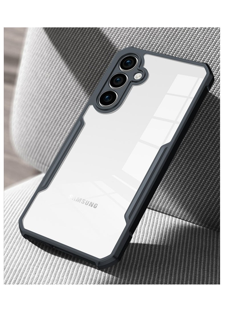Samsung Galaxy S24 FE 5G Case Cover, Ultra-Thin Lightweight Cover Soft TPU Bumper, Acrylic Clear Back Mobile Phone Case Cover For Samsung Galaxy S24 FE 5G, Black - Image 2