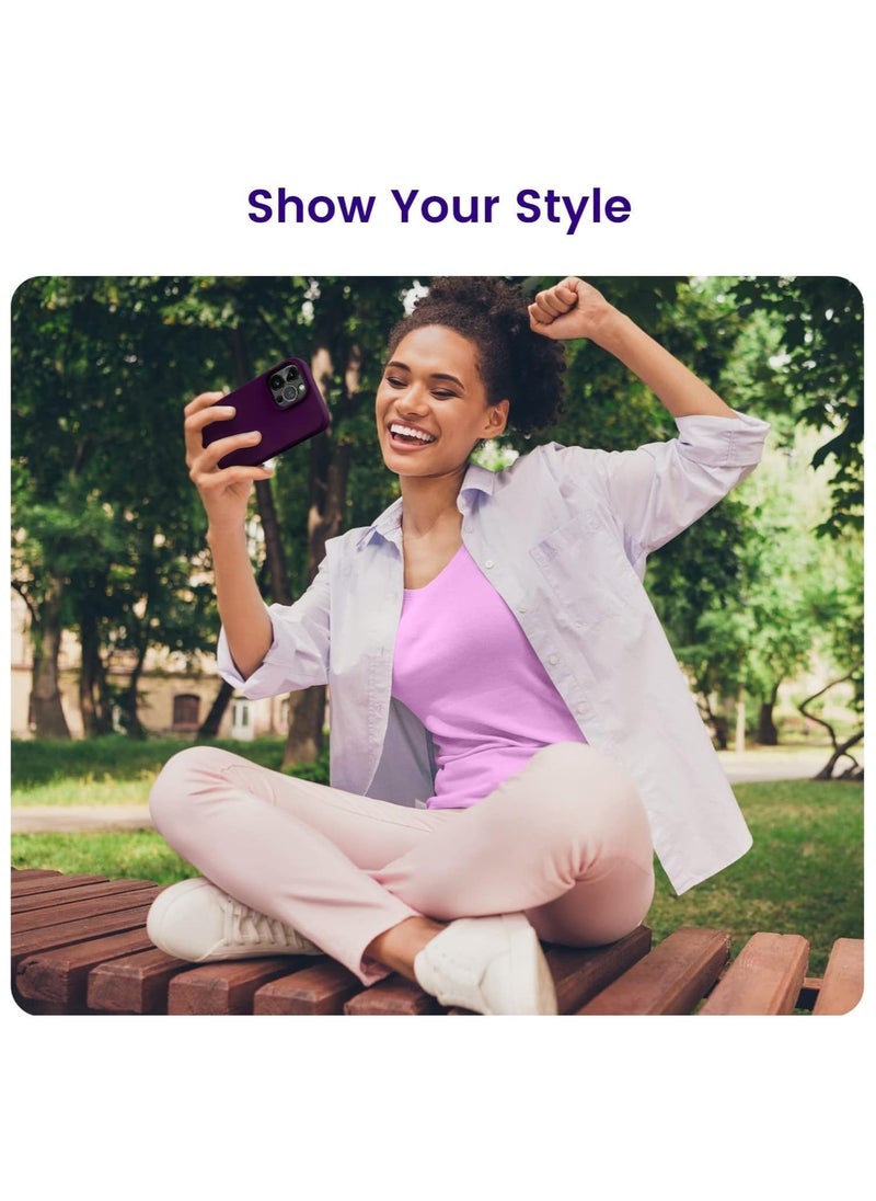 حافظة مصممة لجهاز آيفون 14 برو ماكس، حافظة هاتف رفيعة ومرنة مضادة للصدمات لجهاز آيفون 14 برو ماكس 6.7 بوصة - Image 4