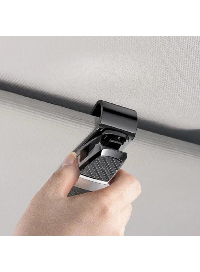 Generic valueable 1 Car Glasses Holder for Two Pairs - Includes Space for Cards and IDs - Compact Elegant Design Helps Organize the Vehicle Interior - Keeps Glasses Easy to Reach - Easy to Install and Use Daily - Image 4