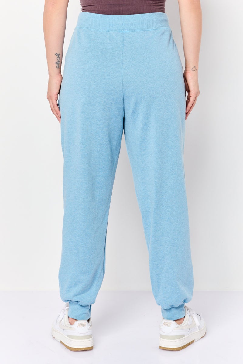 Nike Women Loose Fit Yoga Sweatpants, Blue - Image 4