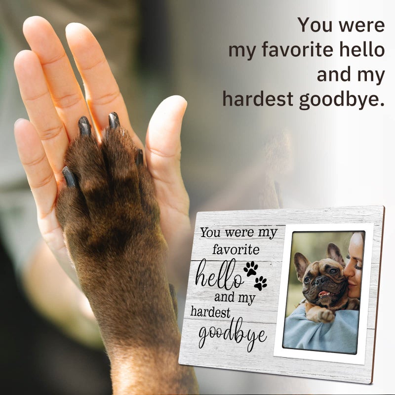 SteadStyle Dog Memorial Gifts for Loss of Dog, Pet Memorial Gifts, Loss of Dogs Sympathy Gift, Pet Loss Remembrance Bereavement Gift, In Memory of Dogs Sympathy Picture Frames (4x6) - Image 3