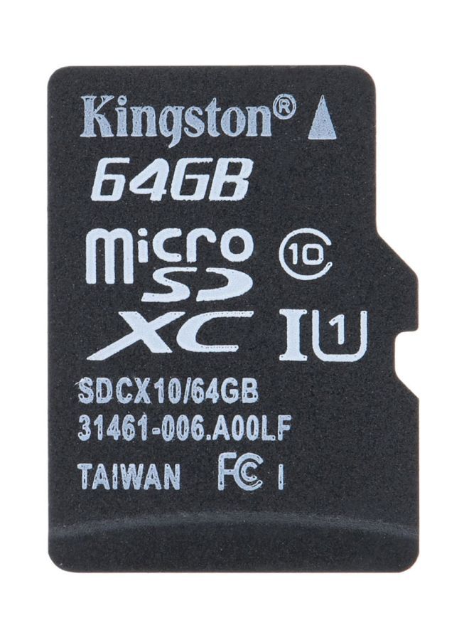 NIBEMINENT Class 10 MicroSD Memory Card With Adapter Black  - Image 1