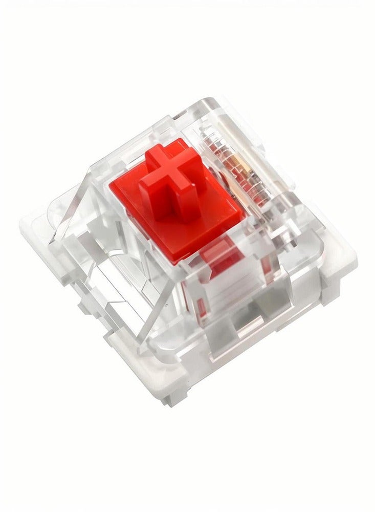 110pcs Outemu Keyboard Switch 3Pin Linear Tactile Clicky Switches for Mechanical Keyboards Red  Switch  - Image 1