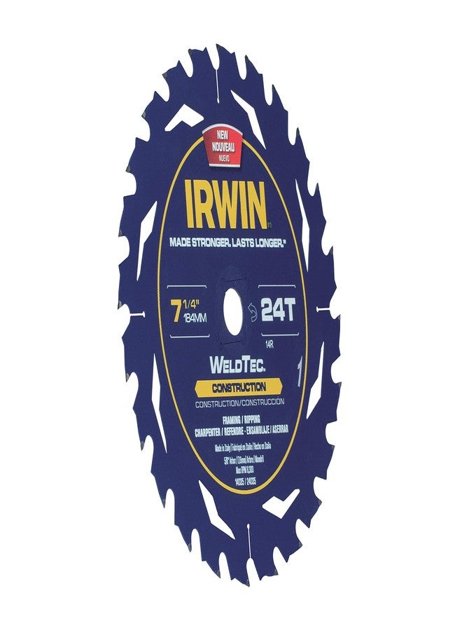 IRWIN Tools Marathon WeldTec Corded Circular Saw Blade, 7 1/4-inch, 24T (14035) - Image 3
