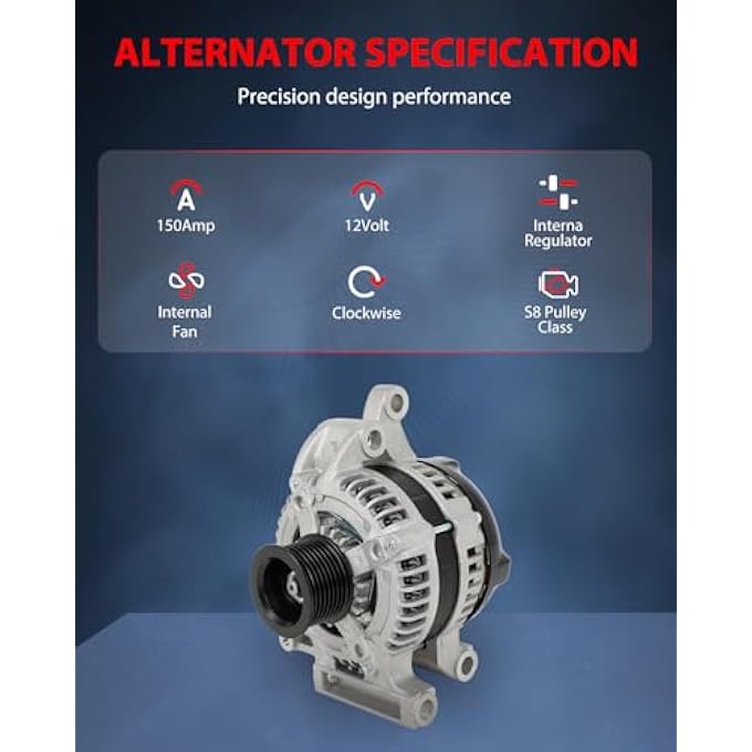 CCIYU Alternators 11352 Fit for 2008-2022 for Toyota for Sequoia,2007-2021 for Toyota for Tundra - Image 5