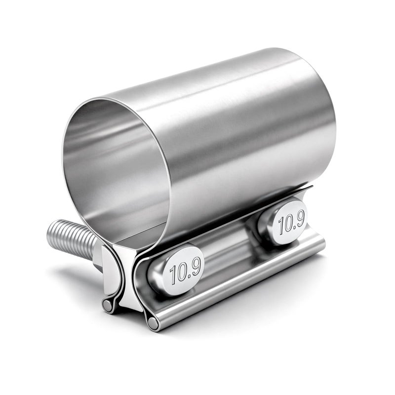 Tnuocke 175 Butt Joint Band Exhaust Seal Clamp Sleeve45mm Stainless Steel Exhaust Sleeve Band for Exhaust Pipe MufflerManifoldsCoupler H03145 - Image 3