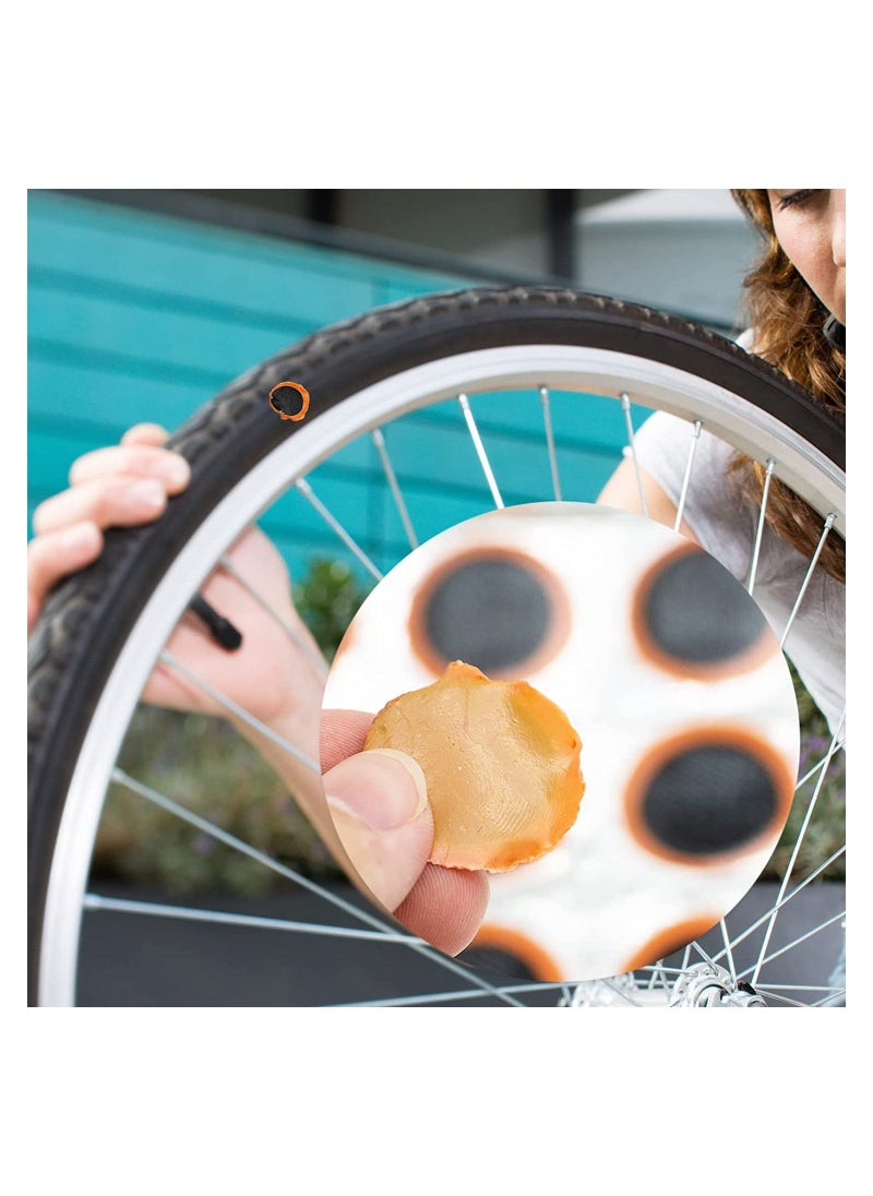Generic Puncture Repair Kit, 288 Pcs Square Patch+Round Patch, Bicycle Tube Puncture Rubber Patches, Bike Repair Patches, Inner Tube Puncture Repair Kit  - Image 4
