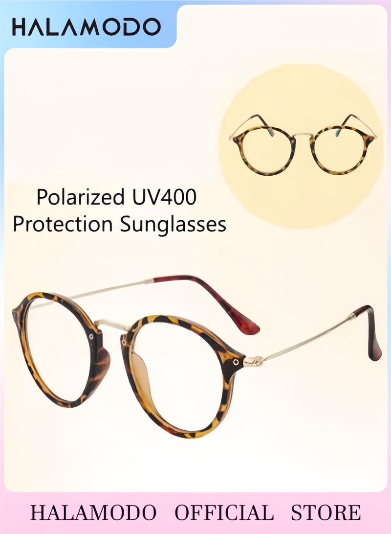 هالامودو نظارات شمسية للجنسين نظارات شمسية كلاسيكية خفيفة الوزن للجنسين نظارات شمسية مستقطبة للحماية من الأشعة فوق البنفسجية 400، نظارات شمسية كلاسيكية ريترو خفيفة الوزن نظارات شمسية عصرية للقيادة والصيد والتنزه والسفر للاستخدام اليومي - Image 1