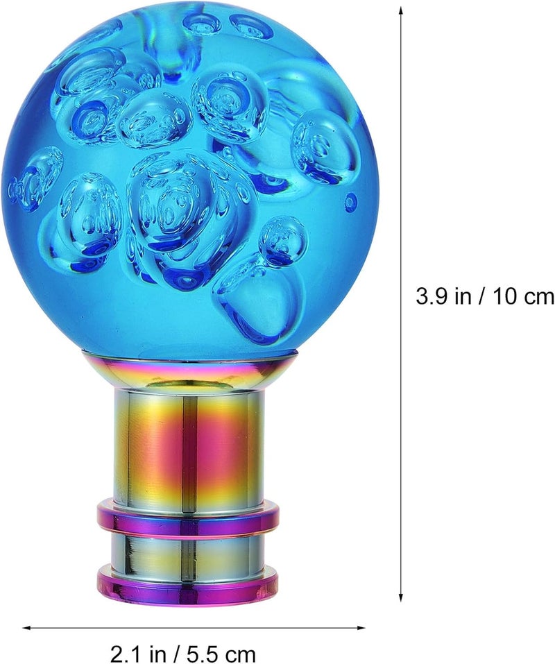 All item simple matching build Manual Gear Shift Knob with Dark Blue Acrylic Crystal Bubble, Round Car Knob Head with 3pcs M8 M10 12mm Adapters for Manual Transmission Vehicles Global upgraded economical craftsmanship General compatible design Home & light industrial compatible Ready goods scheduled ship Easy daily handling design Local market compliant trusted quality Spec upgraded improved quality Cost saving design picks Flexible trendy construction Wear resistant Trendy economical quality Stable base Compact trendy practical build Oil resistant Low wear optimized design Upgraded classic design Diverse application fit High precision lightweight material Assorted trendy color picks Hardened processed substance All storage space compatible Simple multi-color universal build Occasional & permanent usable Light & sturdy - Image 2