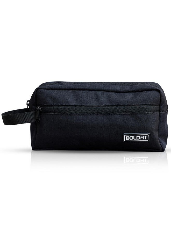BOLDFIT Boldfit Toiletry Bag for Men & Women Makeup Pouch, Travel Essentials Travel Organizer Travel Pouch for Men for Travel Kit for Toiletries, Wash Bag - Black, 18 Cm Width  - Image 1