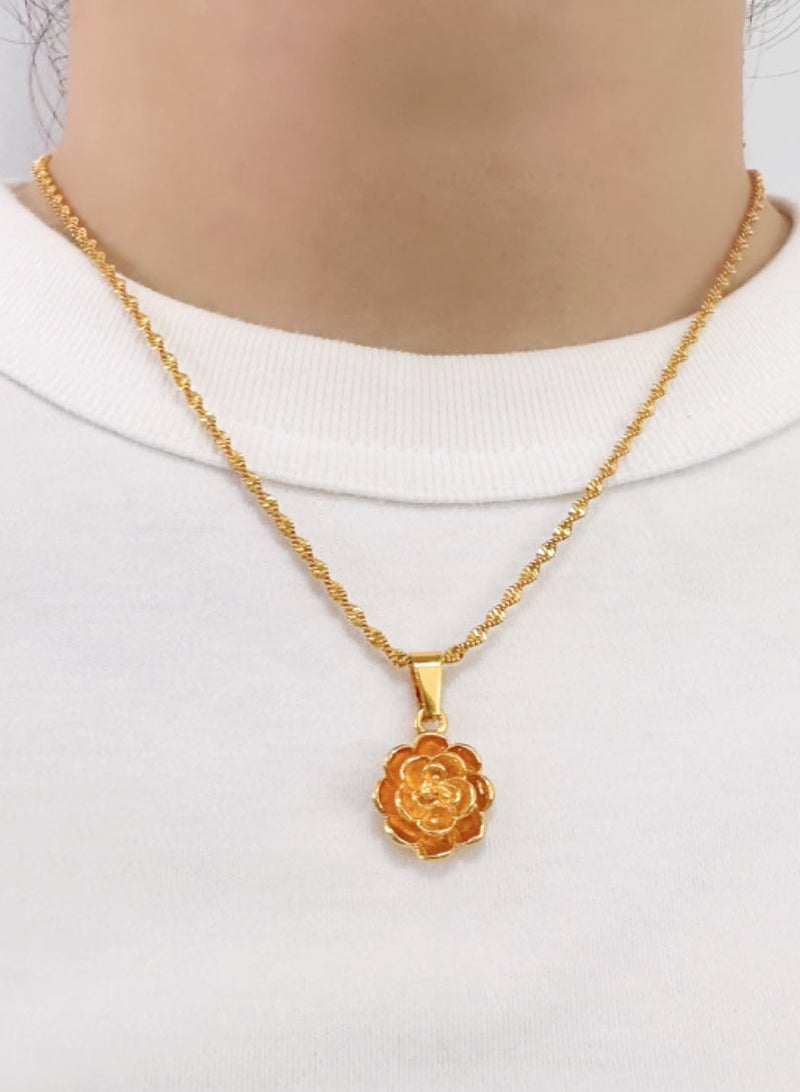 الذهب مطلي قلادة ، مجوهرات الزفاف ، الأزياء والاكسسوارات - Image 5