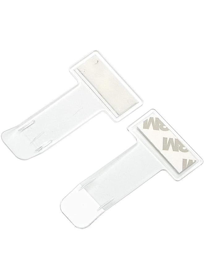 PROMASS Windscreen Parking Ticket Card Clip Clear Permit Holder 3M Sticker Windscreen Portable Clip Mini Practical Fasteners - Image 1