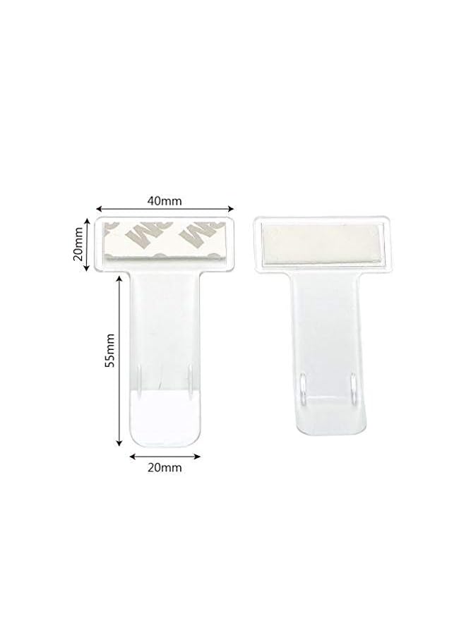 PROMASS Windscreen Parking Ticket Card Clip Clear Permit Holder 3M Sticker Windscreen Portable Clip Mini Practical Fasteners - Image 3