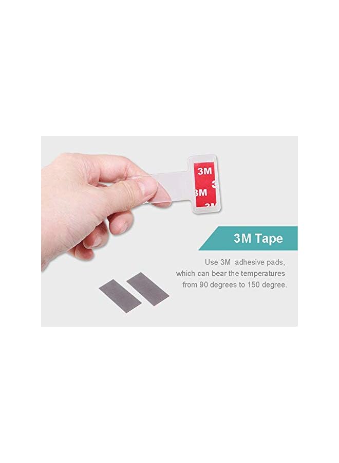 PROMASS Windscreen Parking Ticket Card Clip Clear Permit Holder 3M Sticker Windscreen Portable Clip Mini Practical Fasteners - Image 4