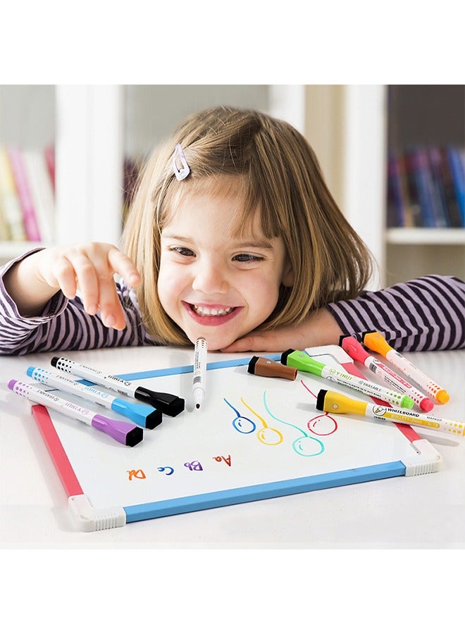 Generic 8Pcs Magnetic Dry Erases Marker White Boards Marker Pen Whiteboard Marker With Erasers Work On White Boards Fine Tip Point Whiteboard Marker Magnetic Whiteboard Pens And Eraser Set Fine White Boards  - Image 4