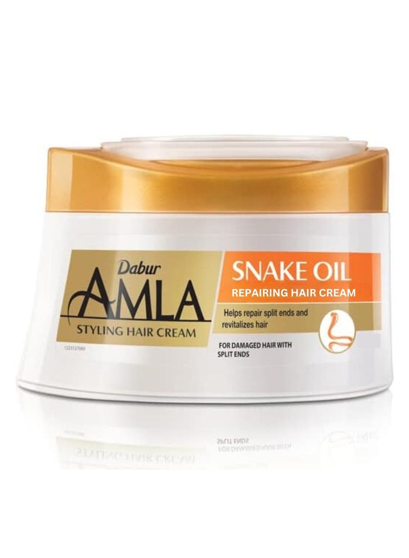 Dabur Amla Snake Oil Repairing Hair Cream |  For Damage Hair 125ml - Image 1