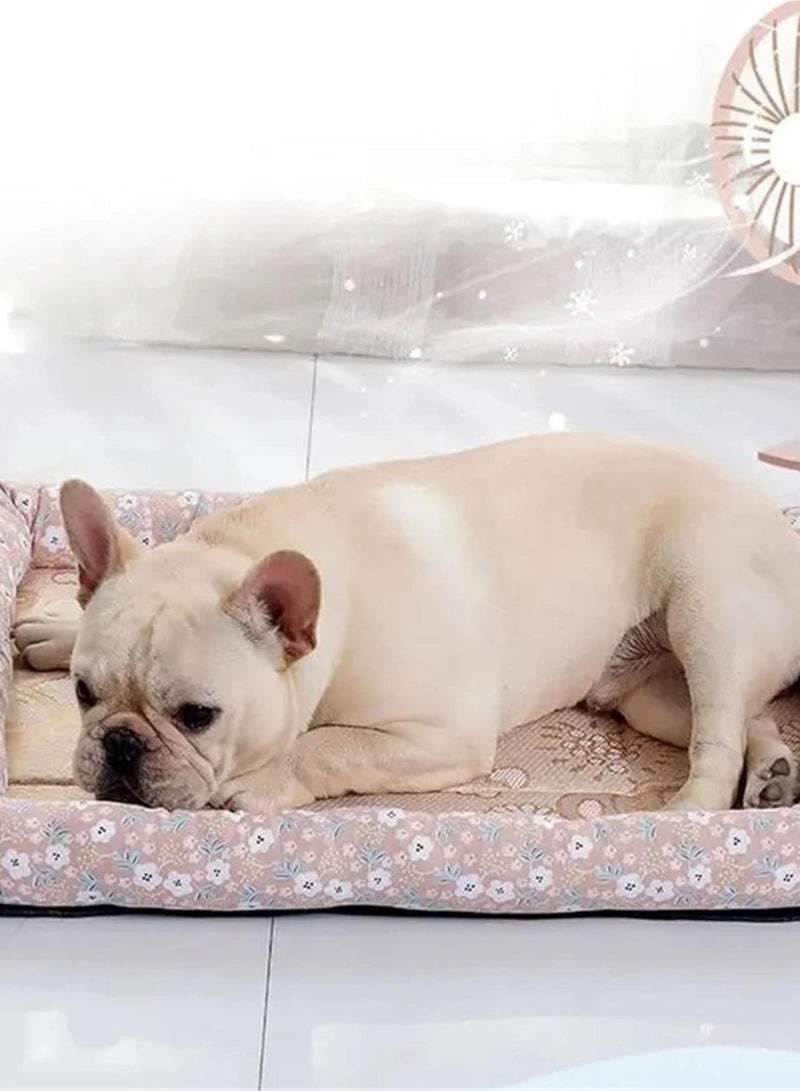 GGOOT Mat Cooling Sofa Pet Accessories Bed Small Breeds Dogs Blanket Cushions Products Baskets Large Big Cushion Pets Puppy Beds(Blue,S) - Image 3