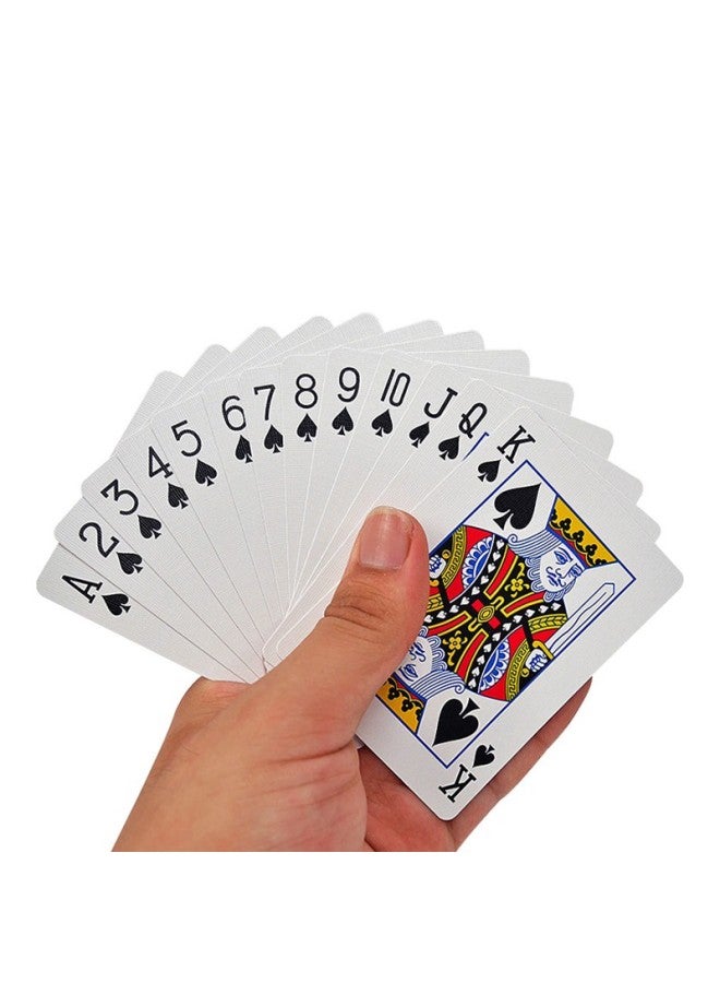 Bee Bee Poker Cards, Texas Hold'em Playing Cards, Wide Cards, Black Core Paper, Durable, One Pack, 12 Decks (6 Red, 6 Blue) - Image 3