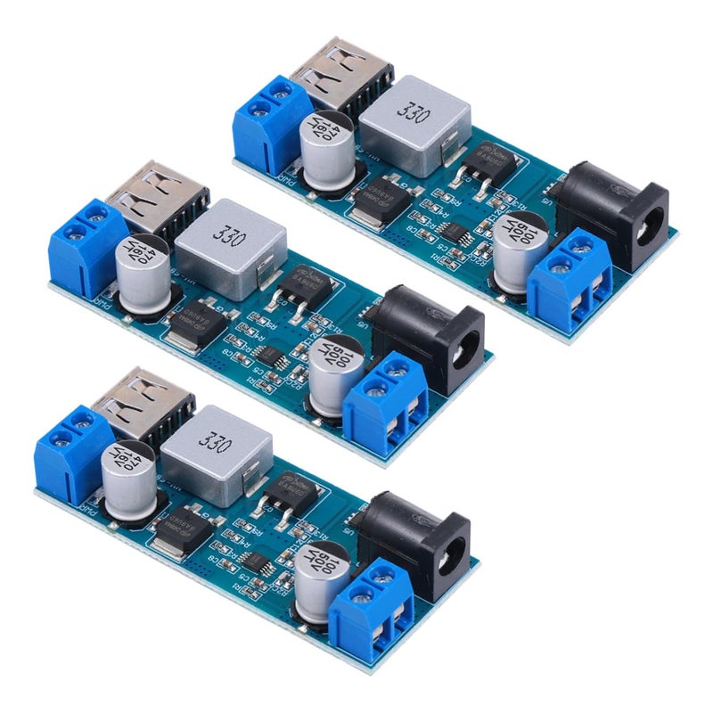 3 Pcs Adjustable Dc Dc Buck Converter Module 24v 12v To 5v 5a Step Down Power Supply - Image 2