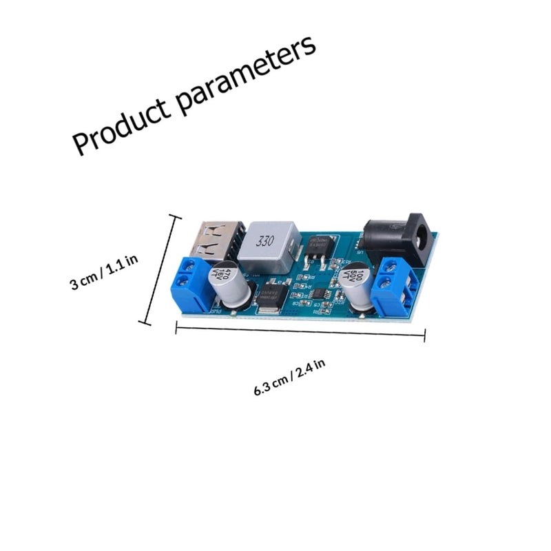 3 Pcs Adjustable Dc Dc Buck Converter Module 24v 12v To 5v 5a Step Down Power Supply - Image 3