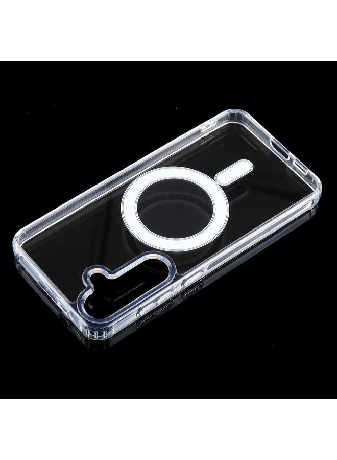 S-TOP Case For Samsung Galaxy S24+ 5G MagSafe Clear Acrylic PC +TPU Phone Case - Image 2