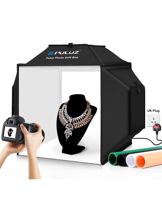 بولوز ترقية 40 سم Photo Studio Light Box تصوير المنتج خيمة تصوير احترافية مع 480 حبة إضاءة LED و 4 ألوان خلفيات PVC  - Image 1