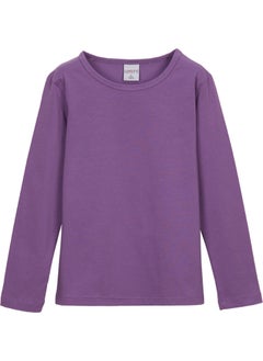 Lovetti Light Purple Basic Seasonal Lycra Long Sleeve Girls T-Shirt  - Image 1