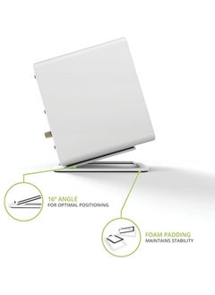 Generic Desktop Computer Audio Stand, Desktop Computer Speaker Bracket Bracket (White, 11.5*15.5*0.03cm)  - Image 3