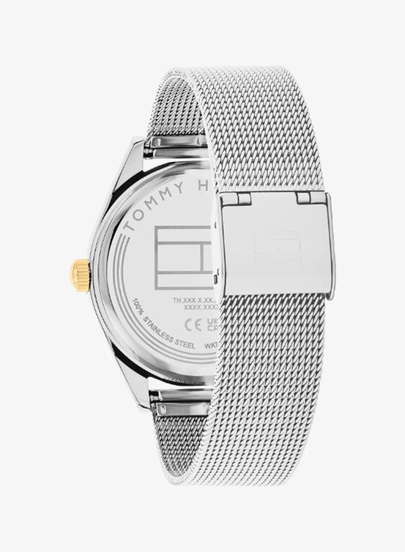 Tommy Hilfiger  Women's Multifunction Watch, Silver-White Dial, Stainless Steel Strap for Women | Best Price UAE