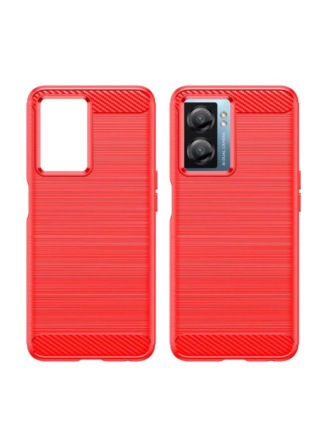 erorex Case For Realme Narzo 50 5G Brushed Texture Carbon Fiber TPU Phone Case - Image 2