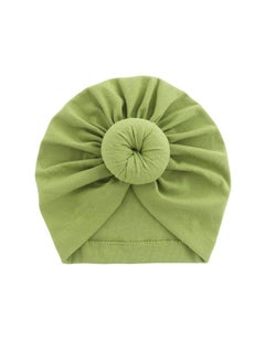 Generic Baby Soid Color Maruko Hat Headcarf Doughnut Girl Head Cap 1 month to 24 month Green  - Image 1